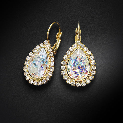 Komplekts "Debesu Piliens (White Patina)" ar Swarovski™ kristāliem